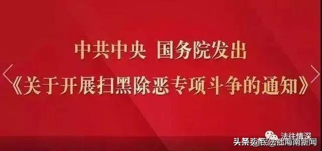 重磅！中央明确“黑恶势力”最新认定标准